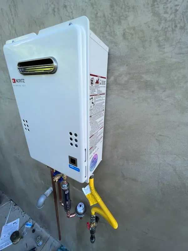 Tankless water heater installation for Sweetwater Bluff homes